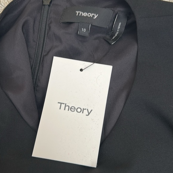 NWT Theory Helaina Virgin Wool Blend Sleeveless Classic Suit Shift Dress size 10 - Picture 12 of 13